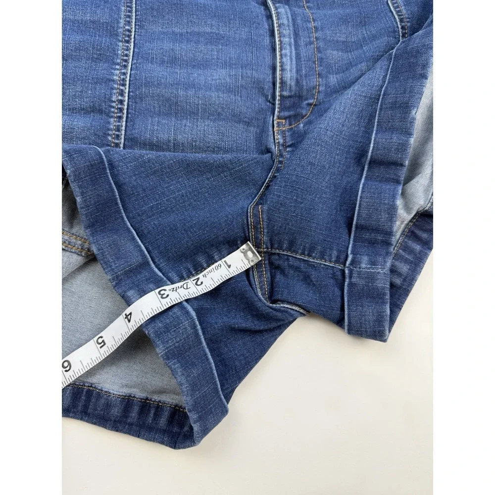 Wonderly High Rise Denim Shorts Womens Size 14 Blue Stretch Jean 4